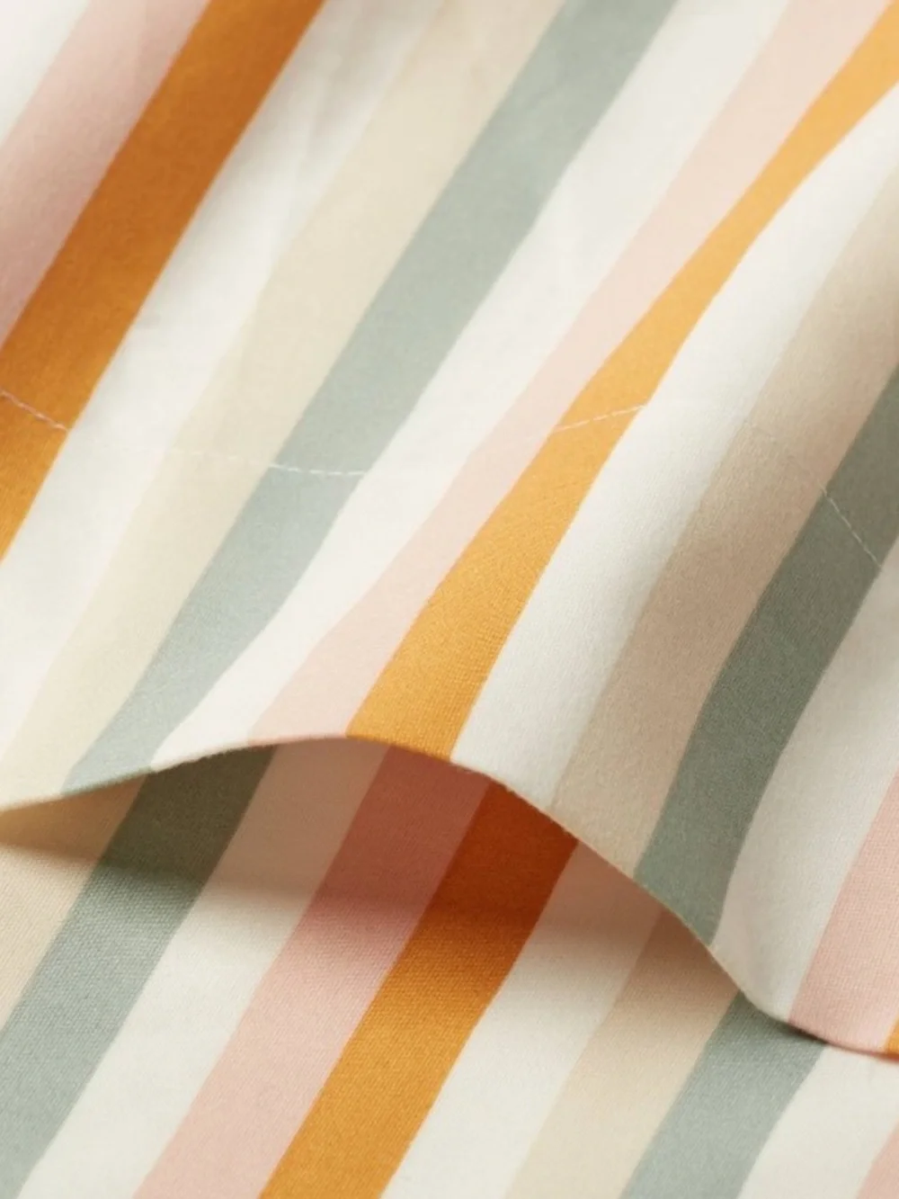 PILLOWFORT NWT Striped Cotton Kids' Sheet Set -multi -full - Picture 3 of 8